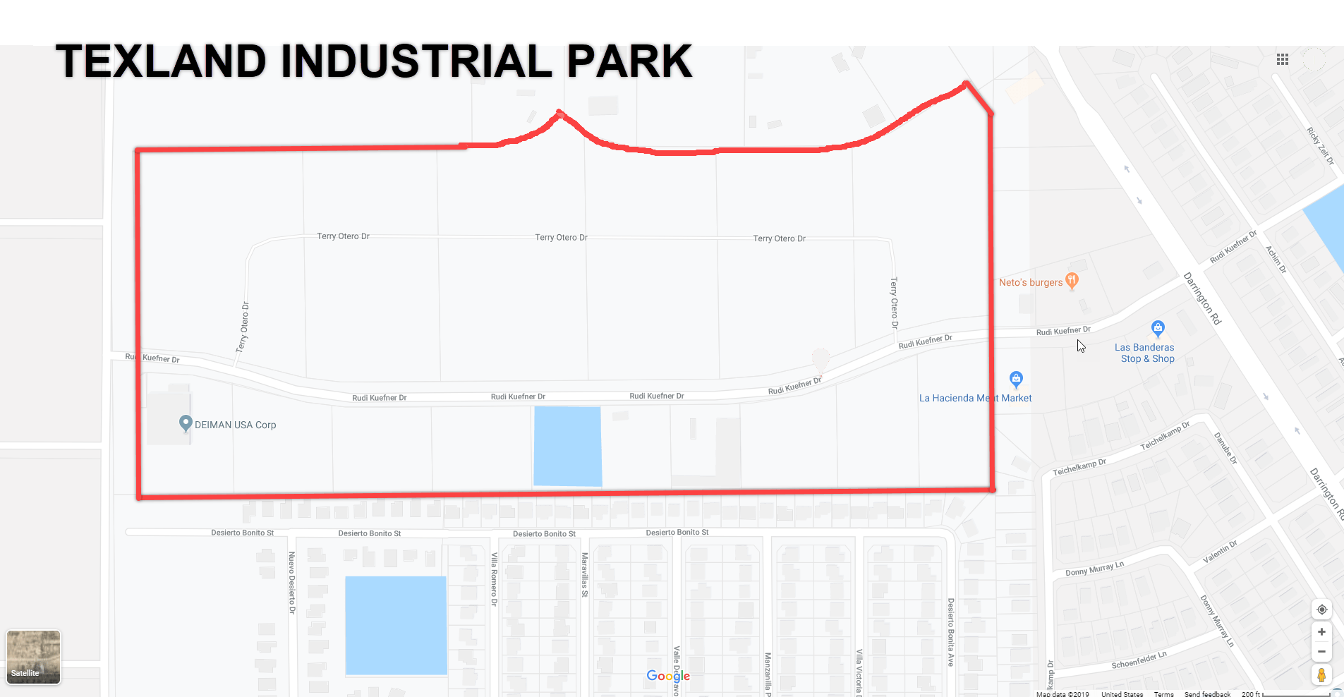 TEXLAND INDUSTRAIL PARK OVERVIEW RED